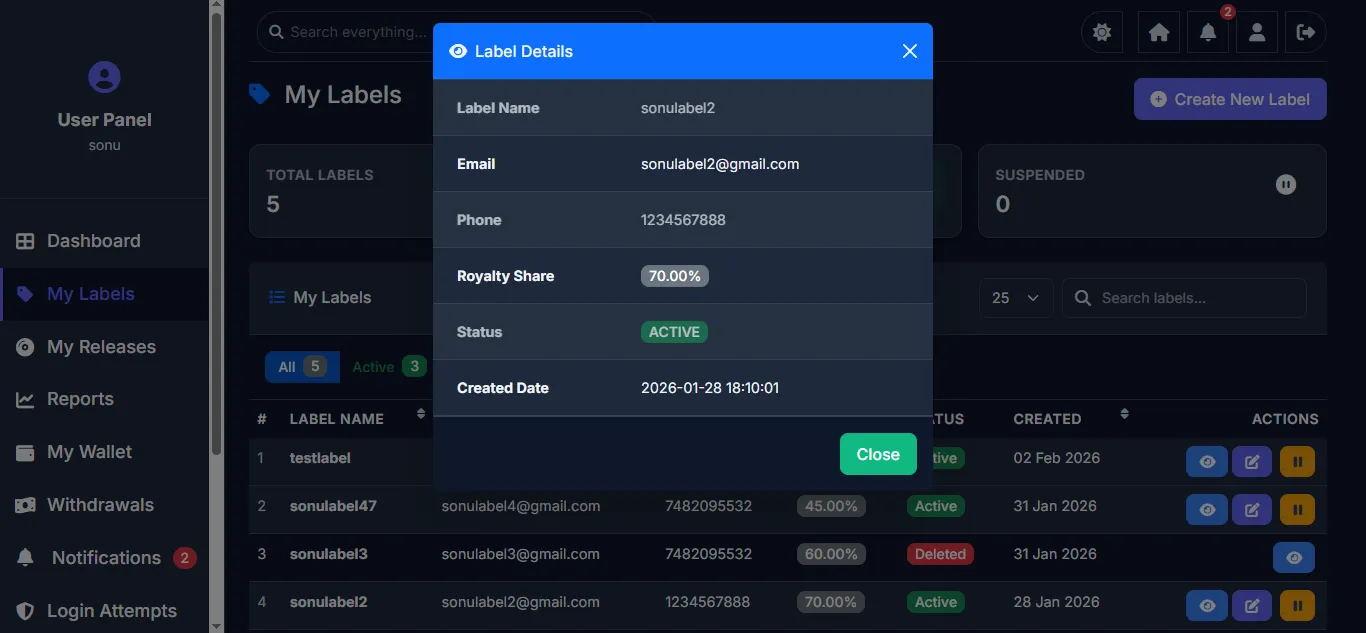 Create Label